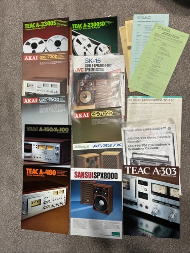 Teac akai sansui - akai, brochures